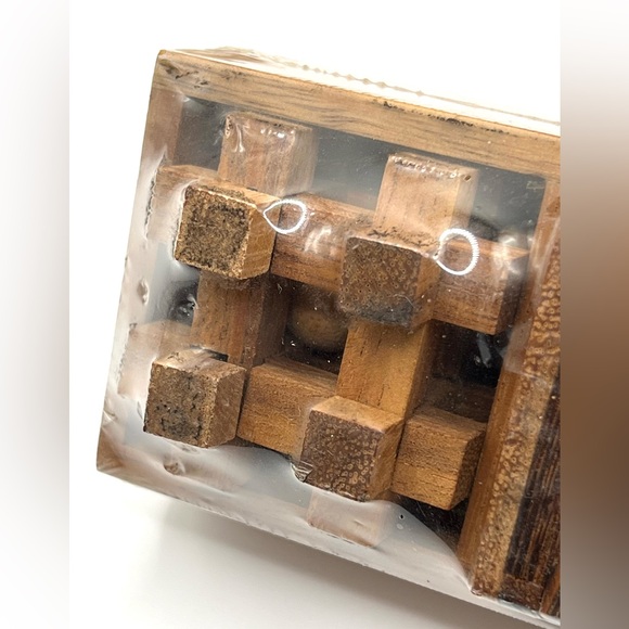 Wooden Puzzle Box Set 3 Games Challenging Brain Teasers 3D Puzzles for Adults - Picture 7 of 9